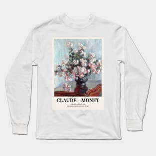 Monet Chrysanthemums Flower Painting Long Sleeve T-Shirt